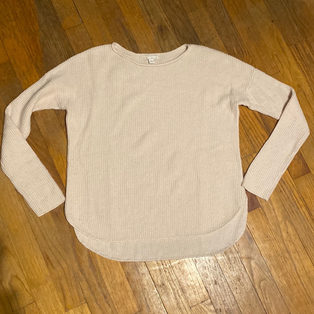 3/$15 🌍 gap xs waffle knit light pink sweater